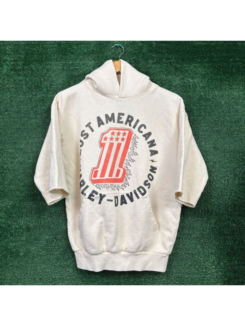 Harley-Davidson Motorcycle x Machine Gun Kelly beige Hoodie Size Small